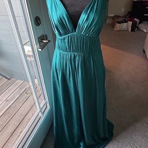 Banana Republic Silk Maxi - Emerald beauty!